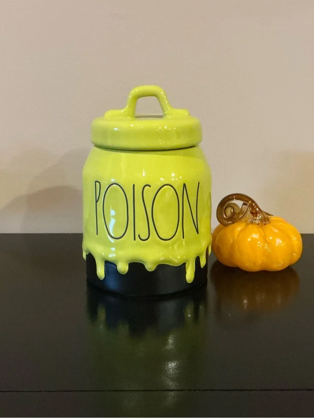 NWT Rae Dunn Dripping POISON Halloween Canister 👻